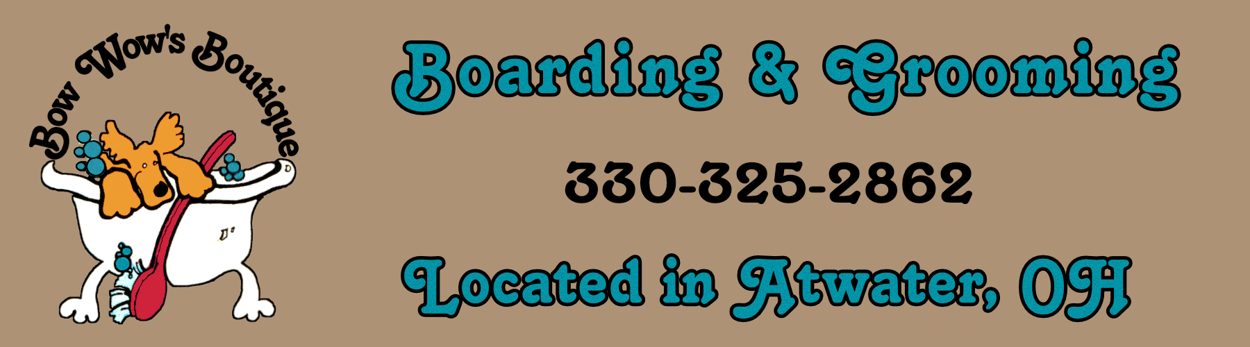 bow wow's boutique grooming and boarding in summit county and portage county ohio